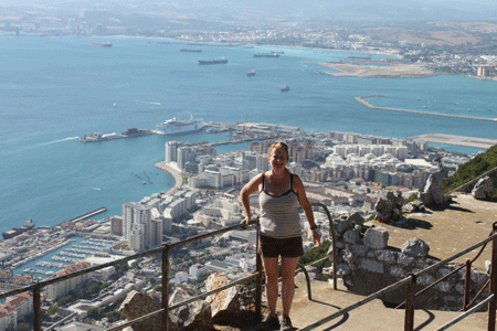 La vue !!!! Le tarmac est au milieu � droite....