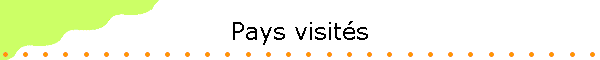 Pays visit�s