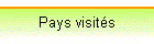 Pays visit�s