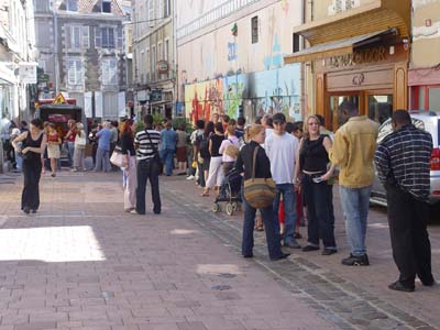Quelle file pour les billets d'autobus