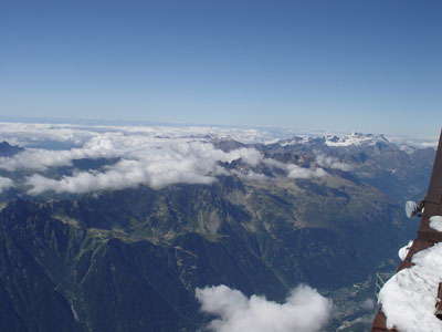 Du haut du mont Blanc