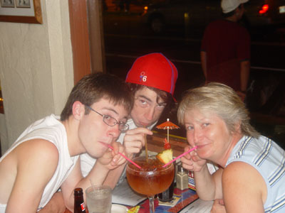 Un petit drink en famille...