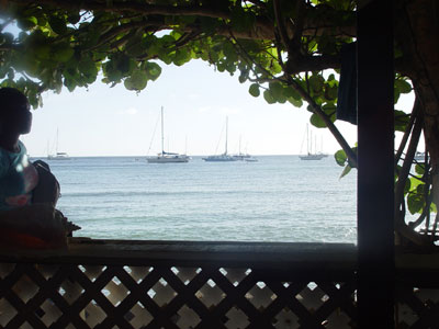 La vue � partir du bar